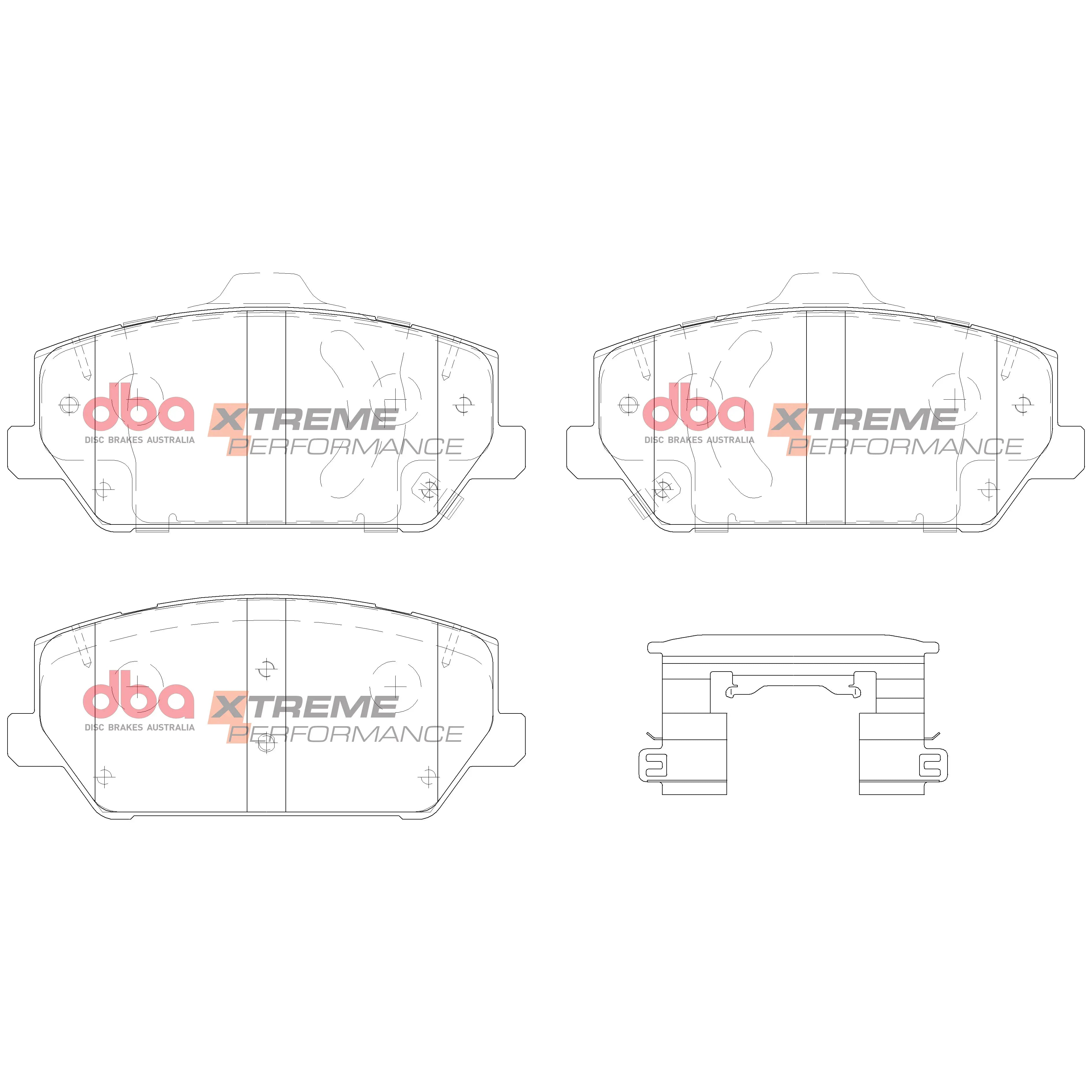 DBA Xtreme Performance Front Brake Pads - Hyundai i30N