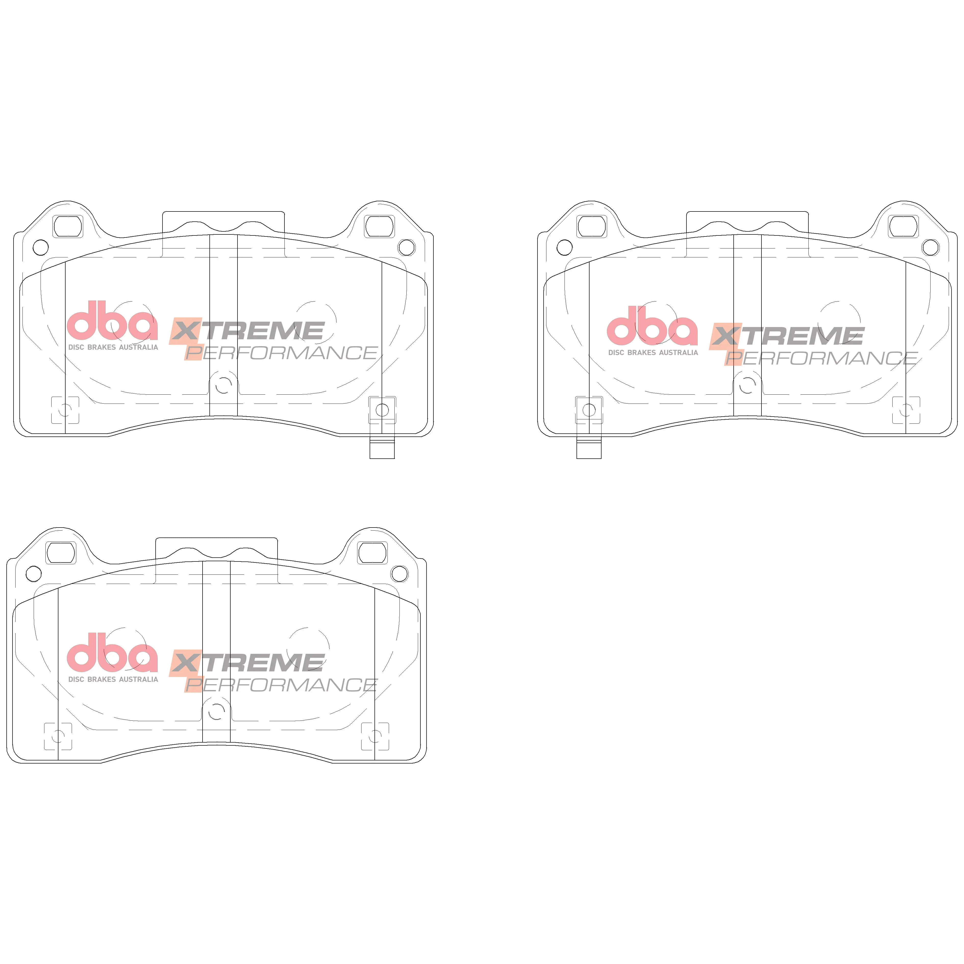 DBA Xtreme Performance Front Brake Pads - Ford Focus RS Mk3