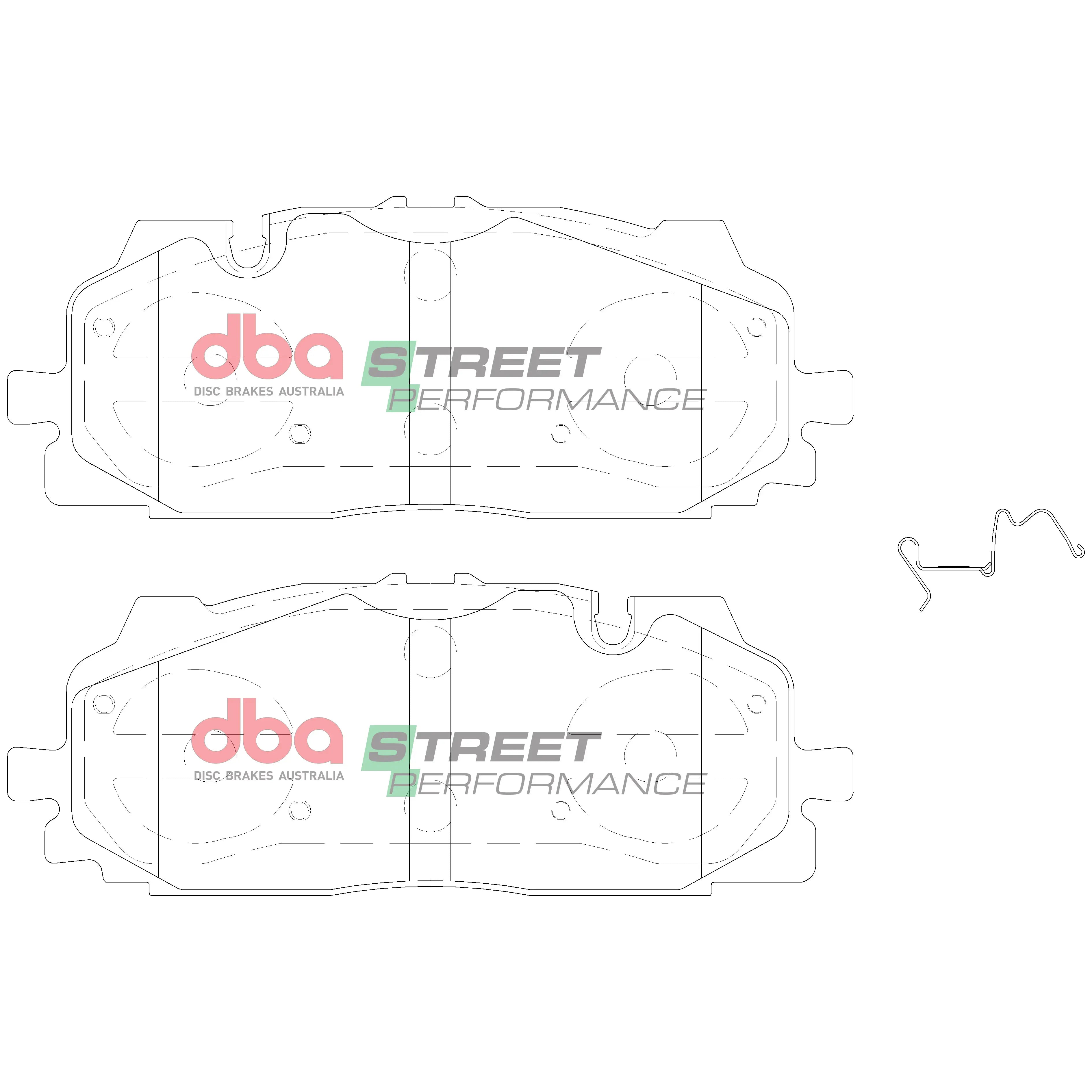 DBA Street Performance Front Brake Pads - Audi RSQ3 F3