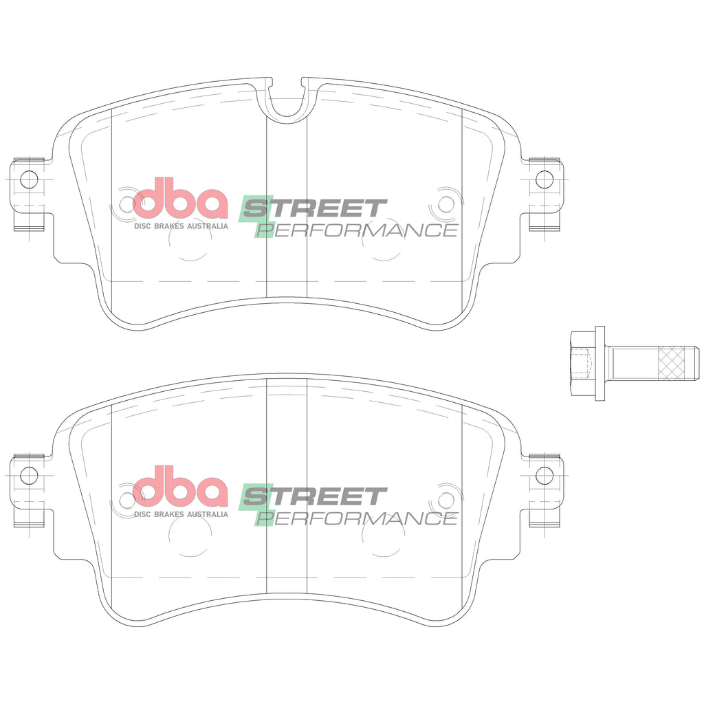 Pastillas de freno traseras DBA Street Performance - Audi S4/S5 B9