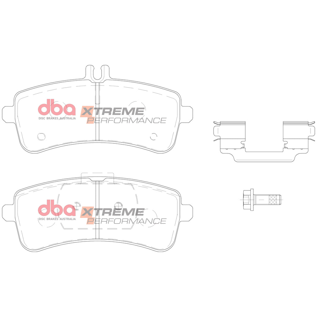 DBA Xtreme Performance Rear Brake Pads - Mercedes C63 AMG W205