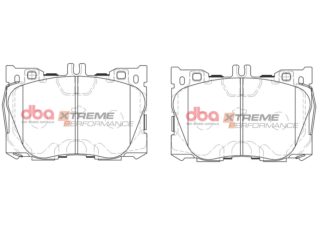 DBA Xtreme Performance Front Brake Pads - Mercedes C43 AMG W205