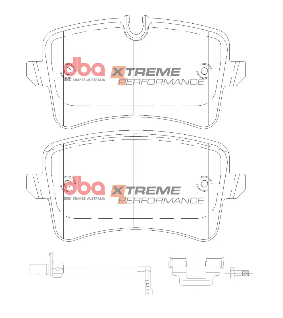 Pastillas de freno traseras DBA Xtreme Performance - Audi RS4/RS5 B8