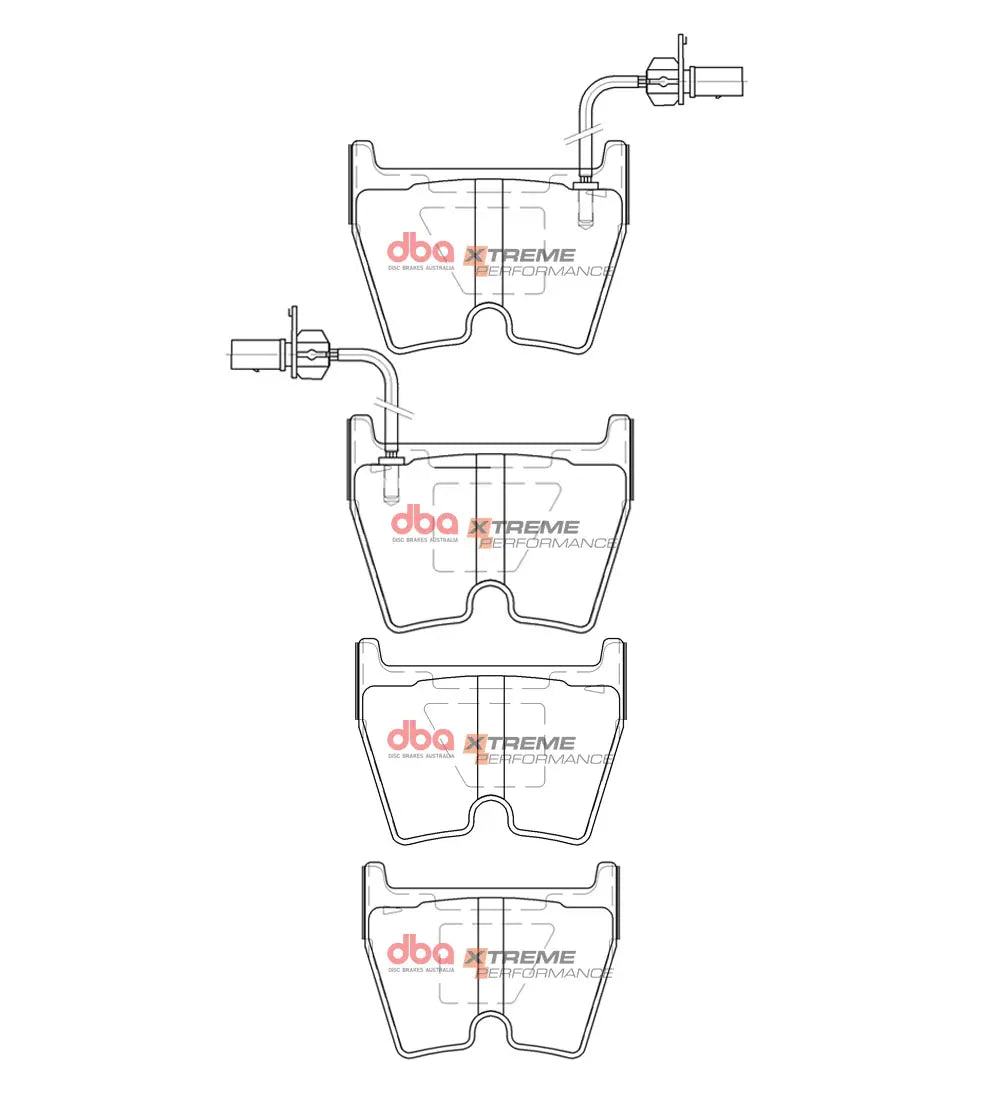 Pastillas de freno delanteras DBA Xtreme Performance - Audi RS4/RS5 B8