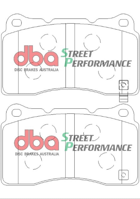 DBA Street Performance Front Brake Pads - Honda Civic Type R FK8