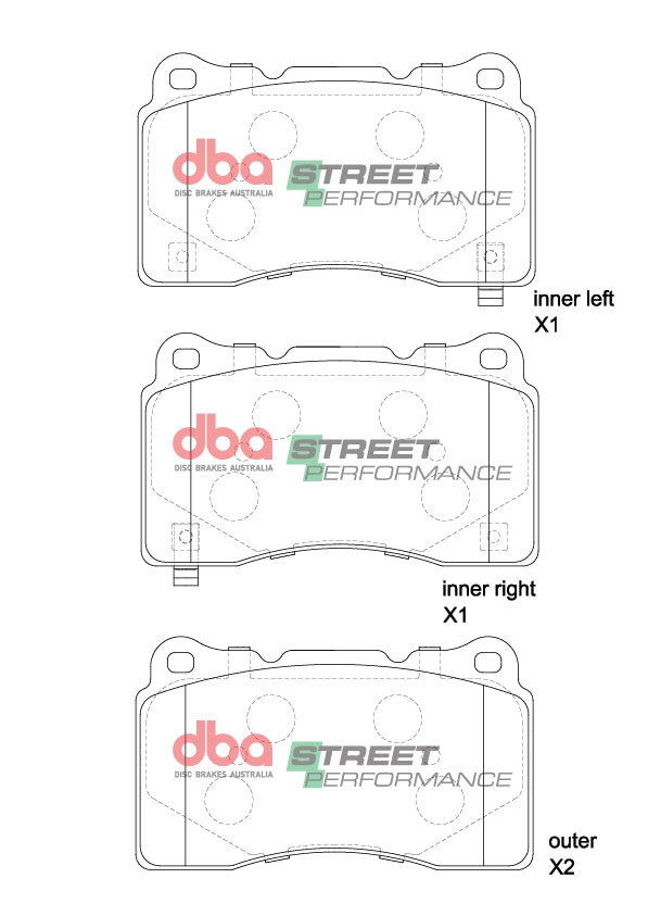 DBA Street Performance Front Brake Pads - Renault Megane RS Mk4 280/300
