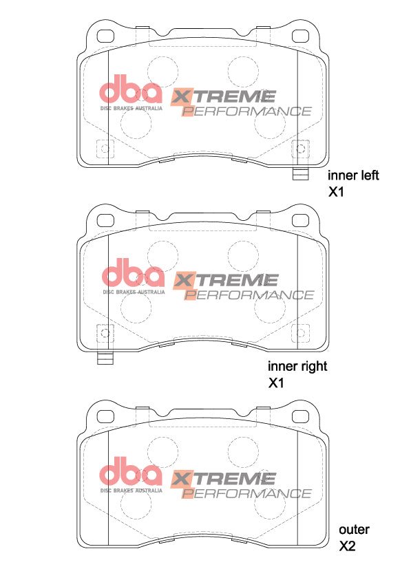 DBA Xtreme Performance Front Brake Pads - Renault Megane RS Mk4 280/300