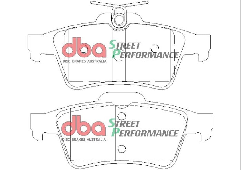 DBA Street Performance Rear Brake Pads - Ford Focus ST Mk2