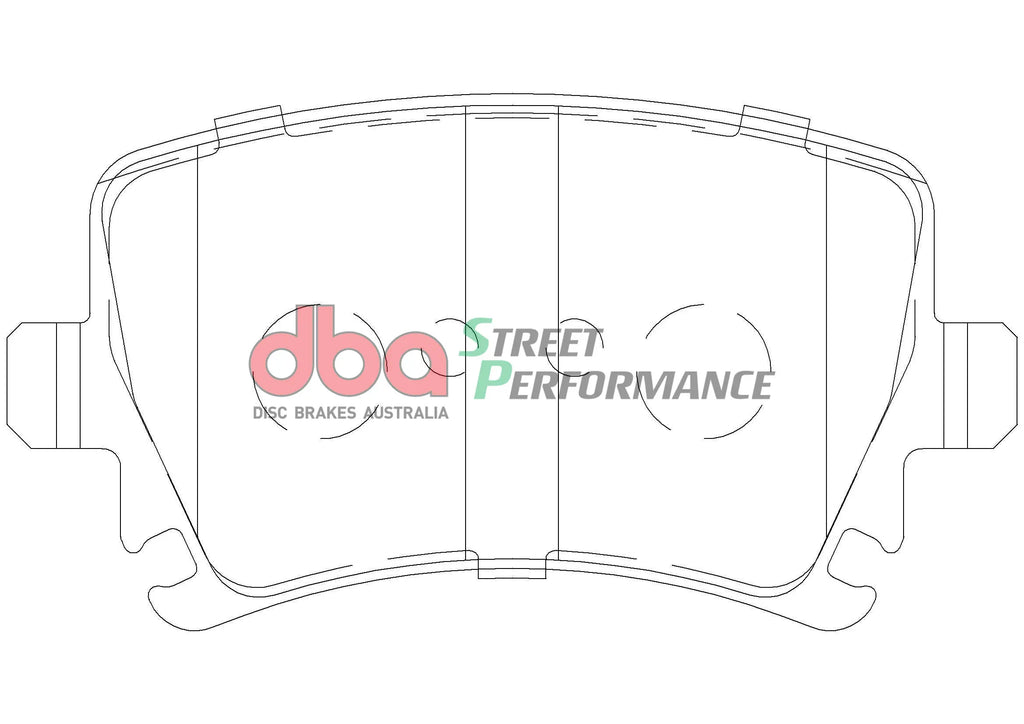 Pastillas de freno traseras DBA Street Performance - Audi TTS 8J