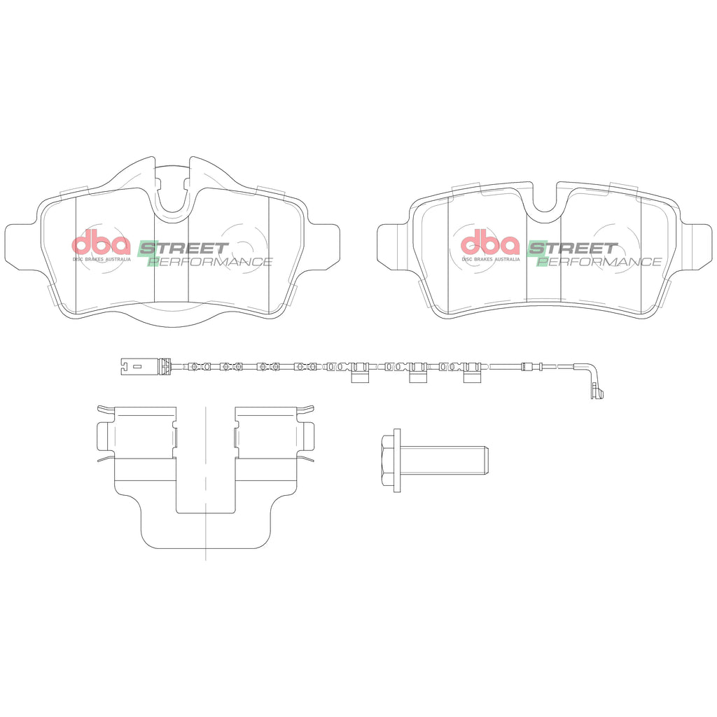 DBA Street Performance Rear Brake Pads - MINI Cooper S R56