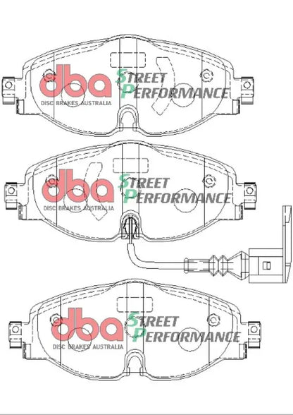 DBA Street Performance Front Brake Pads - VW Up! GTI