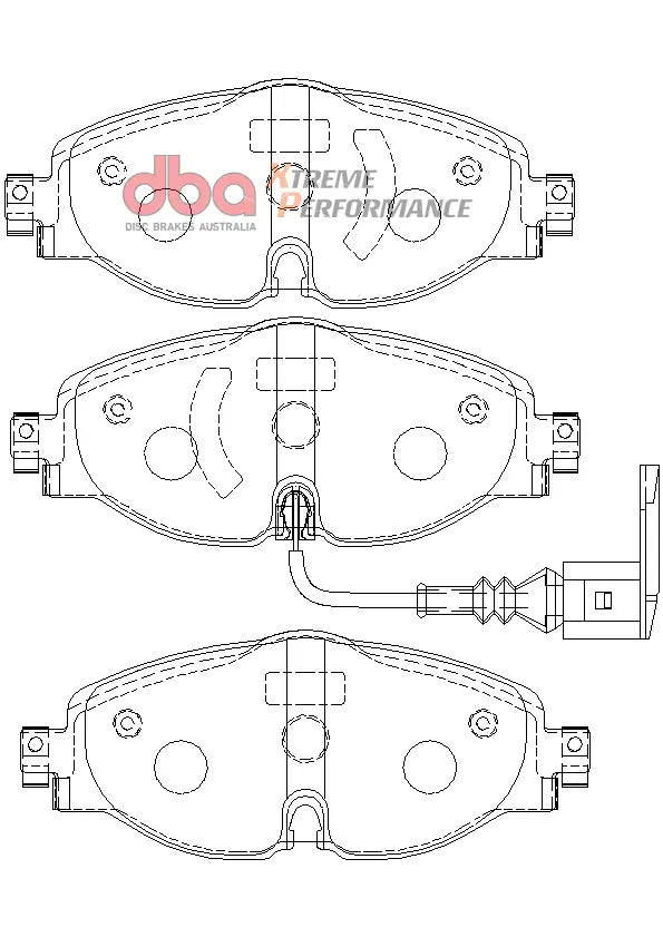 DBA Xtreme Performance Front Brake Pads - VW Up! GTI