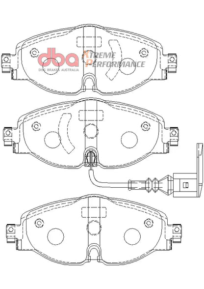 DBA Xtreme Performance Front Brake Pads - VW Up! GTI