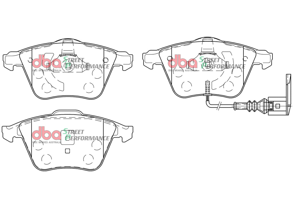Pastillas de freno delanteras DBA Street Performance - Audi TTS 8J