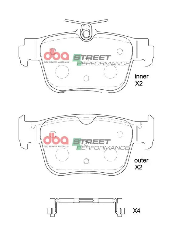 DBA Street Performance Rear Brake Pads - Audi RS3 8Y