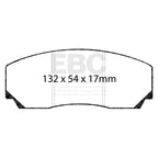 EBC Racing SR21 Apollo-4 300/330/355mm Big Brake Kit Replacement Track Brake Pads DP8002.17SR21