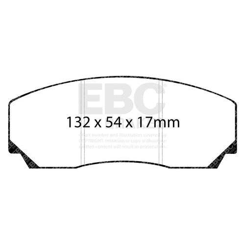 Pastillas de freno de repuesto EBC Yellowstuff Apollo-4 (300/330/355 mm) DP4002R 