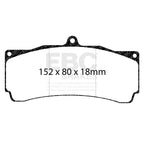 EBC Racing RP-1 Apollo-6 355/380mm Big Brake Kit Replacement Track Brake Pads DP8006RP1