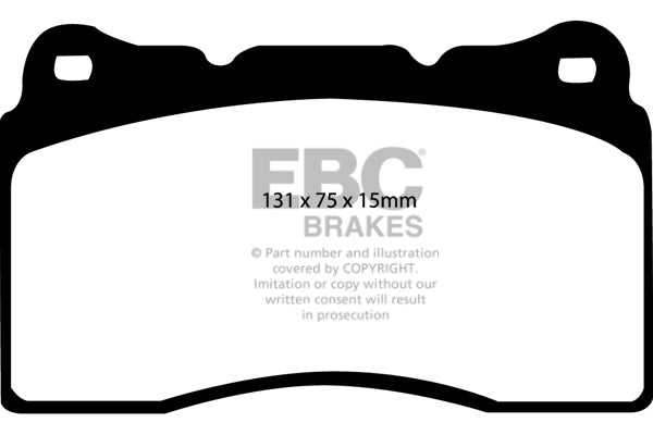 EBC Yellowstuff Honda Civic Type R FK8 Front Performance Brake Pads DP41210R