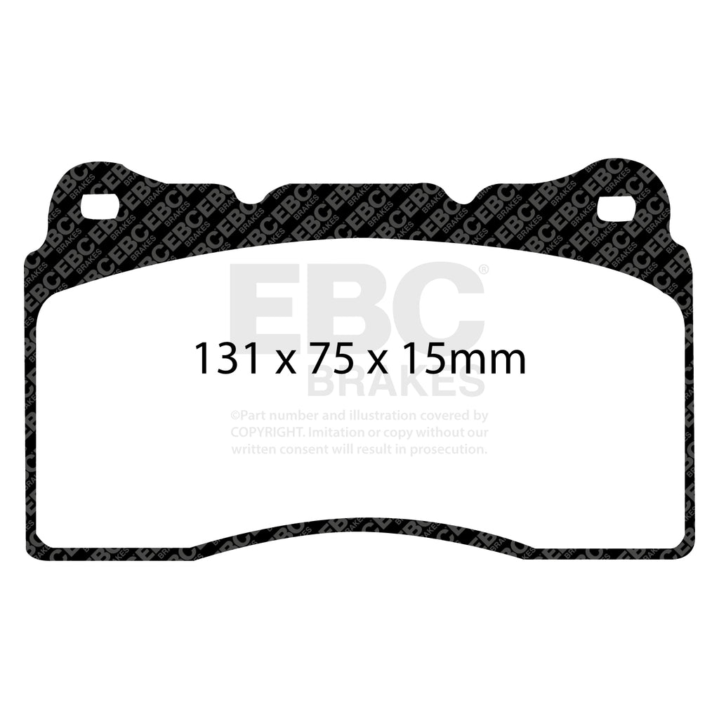 EBC Yellowstuff Renault Megane RS Mk4 280/300 Front Performance Brake Pads DP41210R