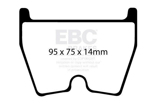 EBC Racing RP-X Audi RS3 8V Front Performance Brake Pads DP81513RPX