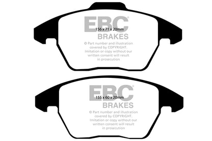 EBC Yellowstuff VW Polo GTI Mk5 Front Performance Brake Pads DP41517R