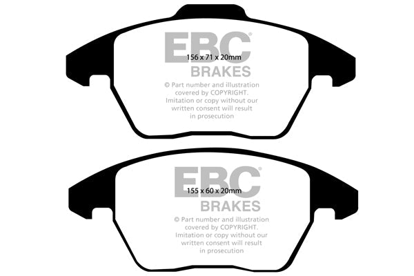 EBC Racing RP-1 VW Polo GTI Mk5 Front Performance Brake Pads DP81517RP1