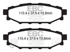 Plaquettes de frein arrière hautes performances EBC Bluestuff pour Toyota GR86 DP51584NDX 