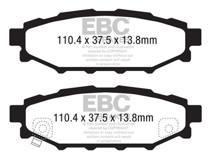 EBC Bluestuff Toyota GR86 Rear Performance Brake Pads DP51584NDX