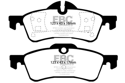 EBC Bluestuff MINI Cooper S R56 Rear Performance Brake Pads