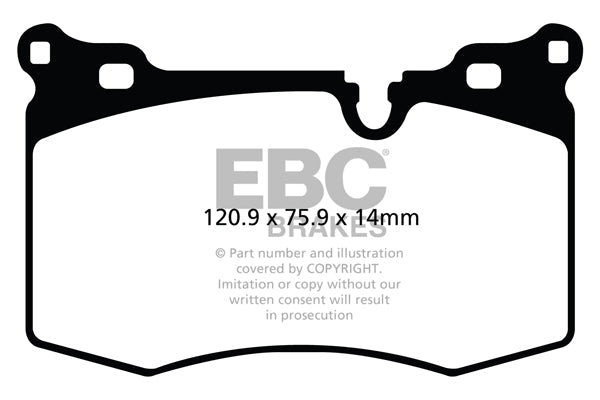 EBC Yellowstuff MINI Cooper S R56 Front Performance Brake Pads