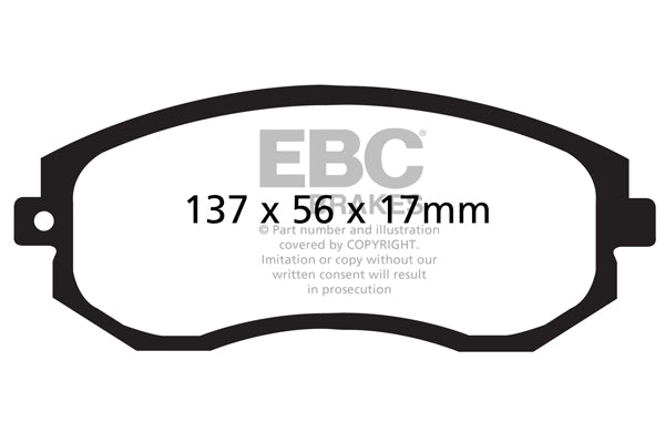 EBC Yellowstuff Toyota GR86 Front Performance Brake Pads DP41884R