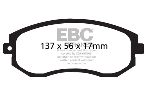 Plaquettes de frein avant hautes performances EBC Bluestuff pour Toyota GT86 