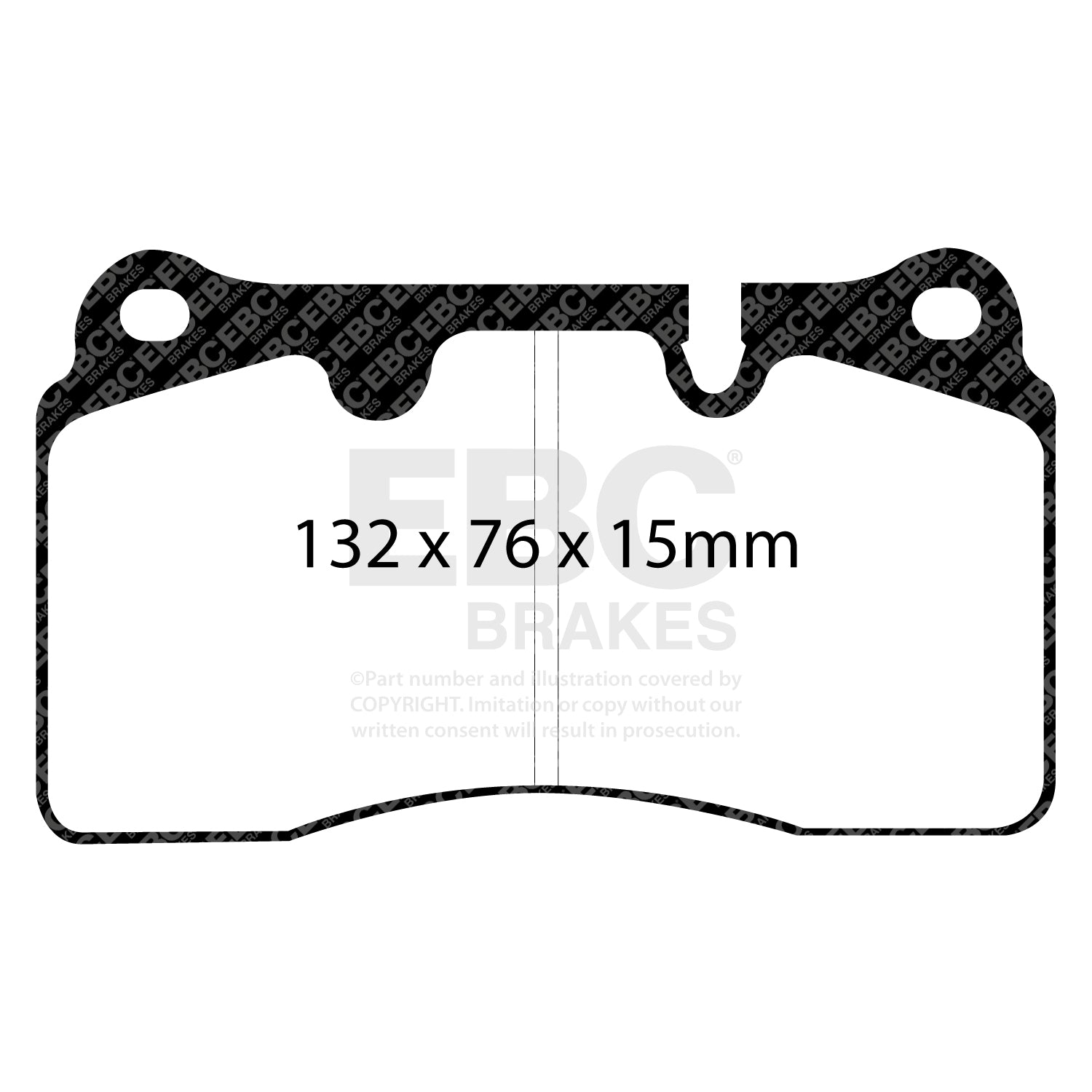 EBC Racing RP-X Renault Megane RS Mk3 250/265/275 Front Performance Brake Pads DP82070RPX