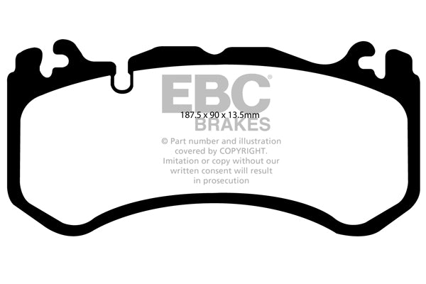 EBC Bluestuff Mercedes C63 W205 Front Performance Brake Pads