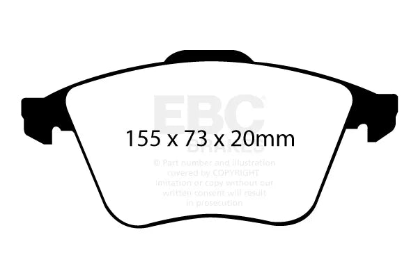 EBC Racing RP-X Audi TTS 8J Front Performance Brake Pads DP81946RPX