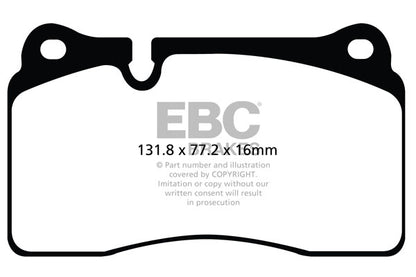 EBC Yellowstuff Audi TTRS 8J Front Performance Brake Pads DP42070R