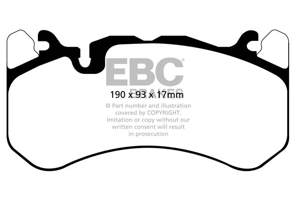 EBC Yellowstuff Audi RS6/RS7 C7 Front Performance Brake Pads DP42081R