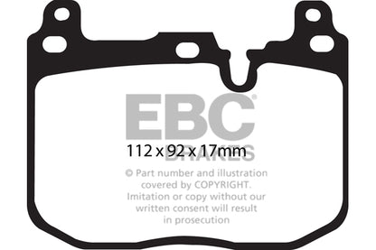 EBC Yellowstuff BMW M135i and M235i F20/F22 Front Performance Brake Pads DP42130R