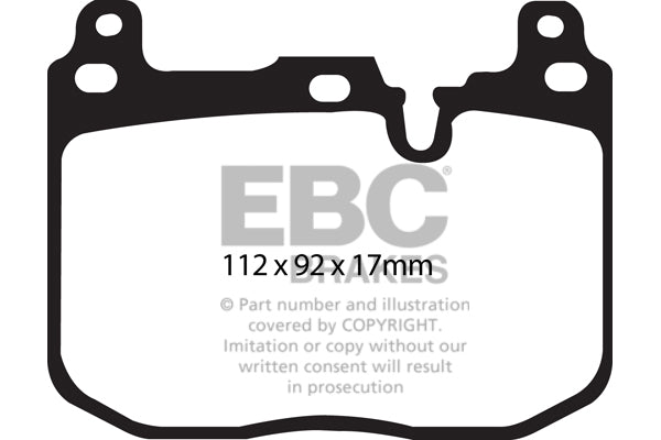 EBC Bluestuff BMW M135i and M235i F20/F22 Front Performance Brake Pads DP52130NDX