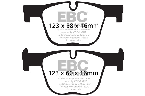 EBC Yellowstuff BMW 340i and 440i F30/F32 Rear Performance Brake Pads