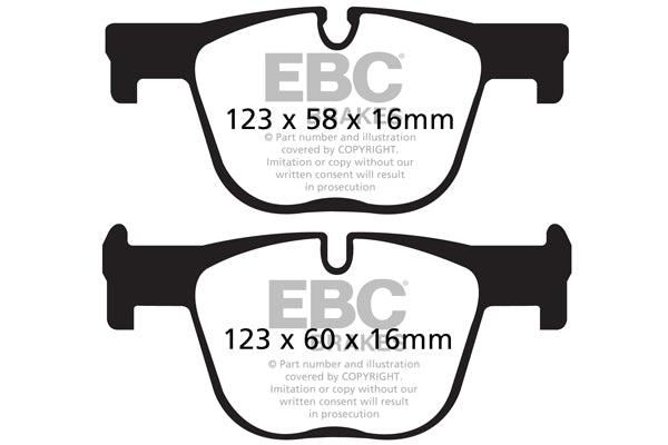 EBC Bluestuff BMW 340i and 440i F30/F32 Rear Performance Brake Pads