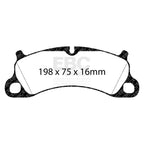 Pastillas de freno delanteras de alto rendimiento EBC Racing RP-X para Porsche 911 S/GTS 991 