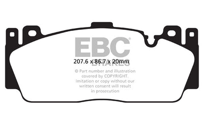 EBC Yellowstuff BMW M5 F10 Front Performance Brake Pads DP42148R