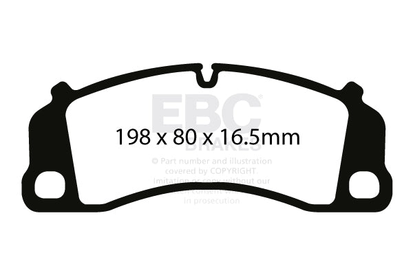 EBC Racing RP-X Porsche 911 GT3 991 Front Performance Brake Pads DP82206RPX