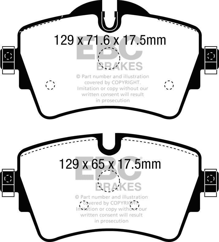 EBC Yellowstuff MINI Cooper S F56 Front Performance Brake Pads