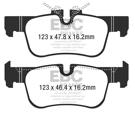 EBC Yellowstuff BMW 128ti F40 Rear Performance Brake Pads DP42235R