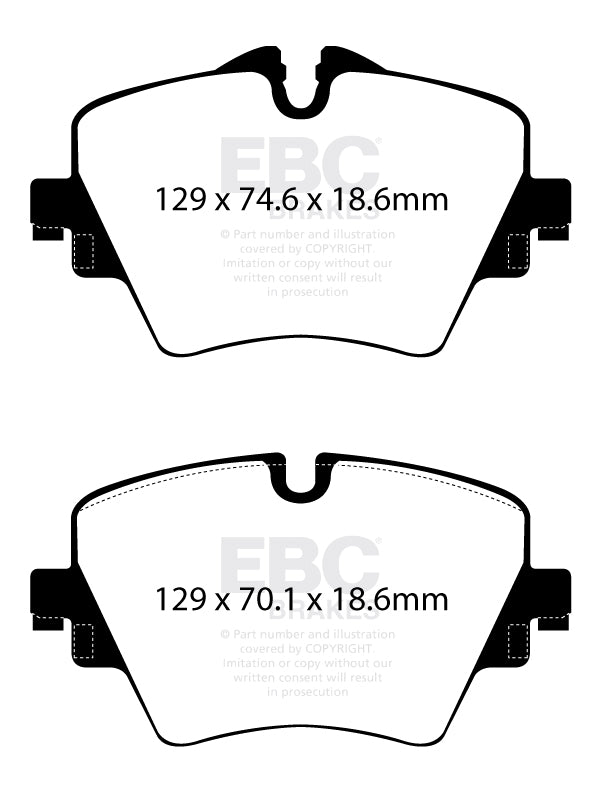 EBC Ultimax MINI Cooper S F56 Front OE Replacement Brake Pads