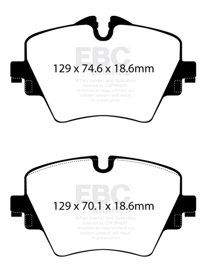 EBC Ultimax MINI Cooper S F56 Front OE Replacement Brake Pads