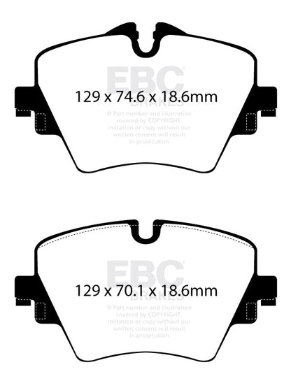 EBC Yellowstuff MINI Cooper S F56 Front Performance Brake Pads